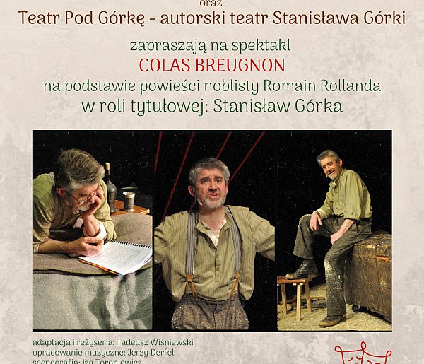 MBP zaprasza na spektakl kameralny pt.: „COLAS BREUGNON”-31012