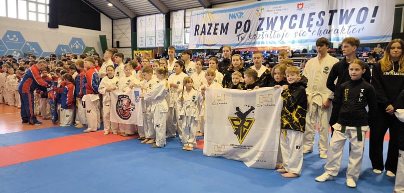 Ciechanowski Klub Sportów Walki z medalami na Mistrzostwach Taekwon-d