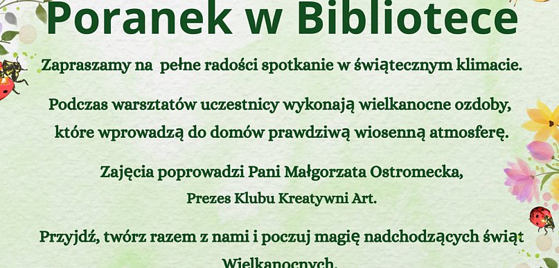 Wiosenne warsztaty w MBP