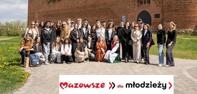 Młodzież z miast partnerskich w Ciechanowie