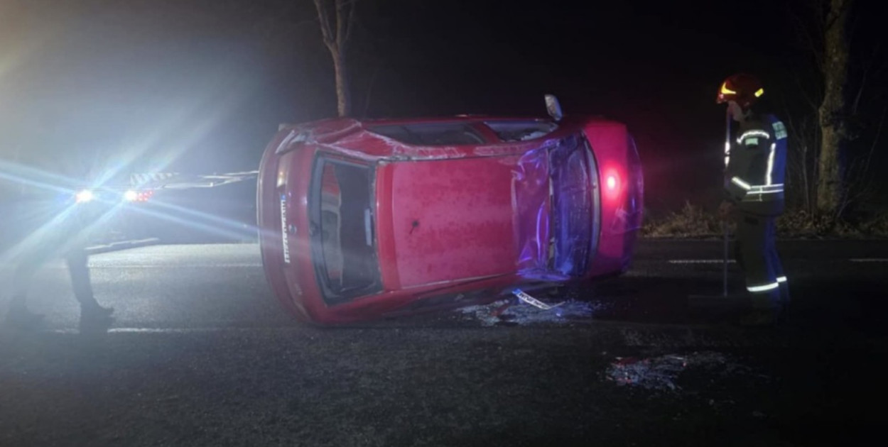 Dachowanie na DK 50. Wszystko przez alkohol