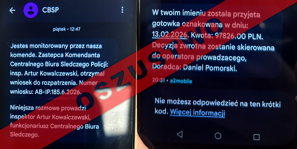 Nowy typ oszustwa - przestępcy podszywają się pod policjantów CBŚP