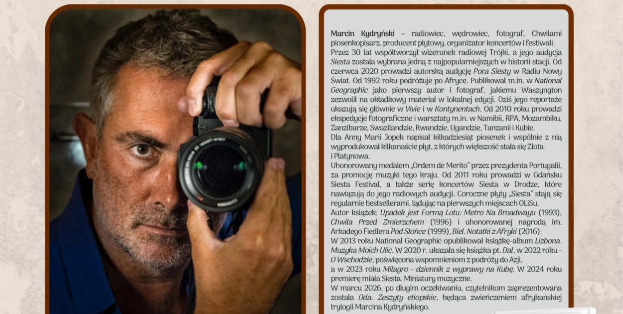 Marcin Kydryński - radiowiec, wędrowiec, fotograf gościem spotkania w MBP