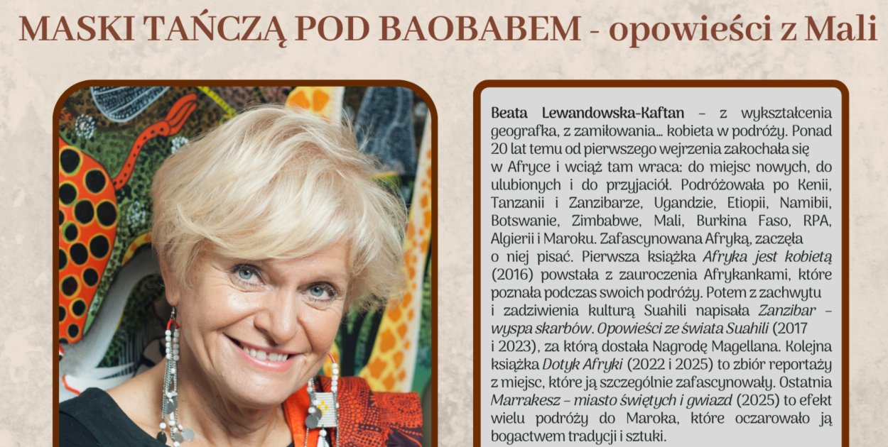 Beata Lewandowska gościem spotkania z cyklu „Świat w zasięgu ręki”